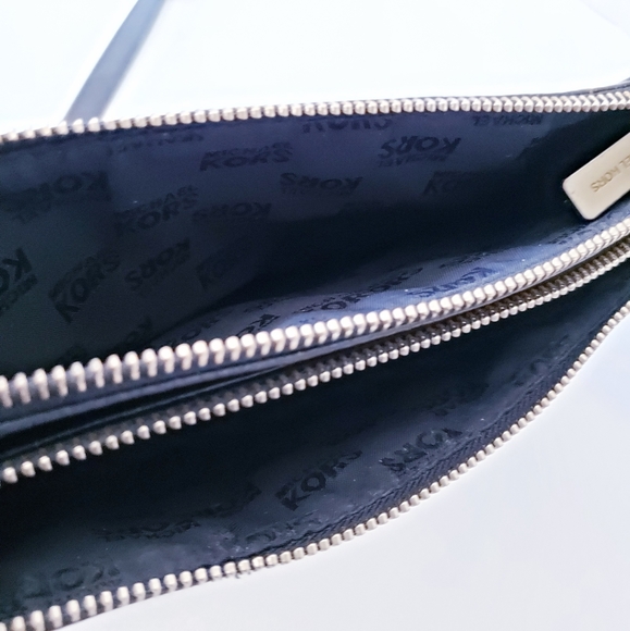 Michael Kors Black Leather Crossbody Bag, Gold - Picture 8 of 8